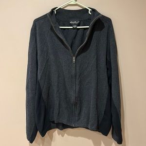 Eddie Bauer Sweater Zip Up Jacket size XL